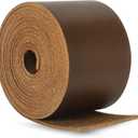 Ringsun 2 Inches Wide Flat Leather Straps for Crafts, Full Grain Leather Strips for Crafts, Tooling (2mm Thick 72.5 Inches Long Dark Brown)