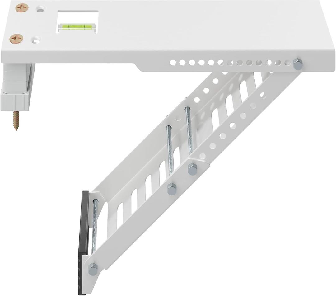 AC Window Air Conditioner Support Bracket Heavy Duty, Window AC Bracket Universal for 5,000-12,000 BTU AC Units, Up to 85lbs, Ajustable Extender Leg
