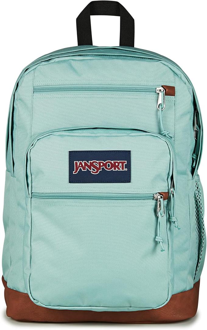 JanSport Cool Backpack with 15-inch Laptop Sleeve, Large Computer Bag Rucksack with 2 Compartments, Ergonomic Straps, Faded Sage, One Size