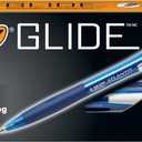 BIC Glide Blue Retractable Ballpoint Pens, Medium Point (1.0mm), 8-Count Pack, Ultra Smooth Writing Blue Pens