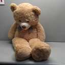 MorisMos Bow Tie Giant Teddy Bear 4 Feet, 47inch Stuffed Animal Big Teddy Bear Plush, Classic Girlfriend Boyfriend Gift, Brown