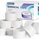 iFwevs Paper Medical Tape 10 Rolls - 1" x 10 Yards Latex-Free & Hypoallergenic Soft Paper Surgical Tape, Applicable to Surgical Tape for Skin, Dressings, Wound First Aid Tape