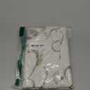 VOGOL Grass Green Embroidered Valance, Linen Textured Tie Up Valances for Bathroom, Rod Pocket Adjustable Window Shade, 52 x 18 Inch