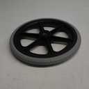 CHICIRIS Wheelchair Wheel, 6001 Bearing,PU 14 Inch Explosion Proof No Inflation Low Noise Design, Textured Non Slip All Road Surfaces, for Wheelchairs Walkers Mobility Aids Replacement