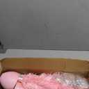 Tabletop Christmas Tree with Lights, Migaven 24inch/2ft Mini Pink Christmas Tree with Star Led String Light for Home Desktop Xmas Tabletop Decoration Pink