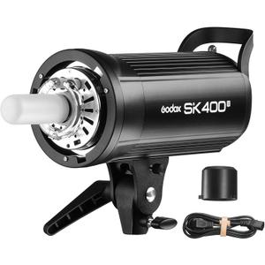 Godox SK400II Strobe Flash Light 400Ws with Standard Reflector, GN65 5600K 2.4G Bowens Mount with 150W Modeling Lamp, for Photography Studio, Portrait Shooting