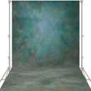 Abstract Professional Photography Backdrop for Portrait Photo Props Booth Background Photoshoot Studio with Polyester Fabric Roller Pocket on Top (8x10ft,Green,No Stand)