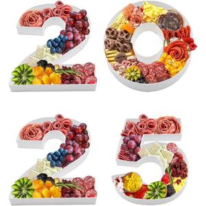 8inch 2025 of Class Graduation Cardboard Number Fillable Charcutrerie Board Sweet Treat Party Decorative Box (2025)