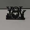 Nuogo Christmas Napkin Holder for Tables Joy Nativity Black Metal Cocktail Napkin Holder Vintage Tissue Paper Dispenser for Storage Farmhouse Restaurant Kitchen Party