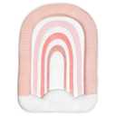 Blooming Bath Rainbow Baby Bath Mat - Sink Bathtub Cushion for Infants - Plush Minky Fabric for Newborn to 6 Months - Washer Safe Baby Essentials - Essential Newborn Bath Accessory