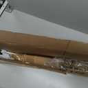 UNISHADES No Drill Cordless Roman Shades, Room Darkening, 28×48 in White