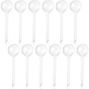 Pynqdfu 11Pcs Large Plastic Self-Watering Bulbs,Clear Automatic Watering Globes,Clear Automatic Watering Bulbs for Plants,Graden,Flowers