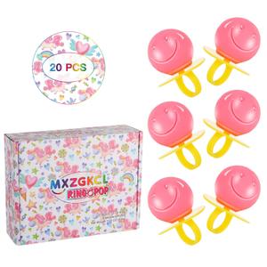 Pop Bulk Holiday Candy Lollipop - 20 Count Party Pack Lollipops Ring, Individually Wrapped Strawberry Flavor - Candy for Kid's Birthdays, Party Favors, Stocking Stuffers & Holiday Gift Exchanges