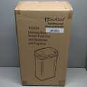 iTouchless 15 Liter / 4 Gal Sensor Bathroom Trash Can with Lid and AbsorbX Odor Filter, Stainless Steel Small Waste Basket, Includes Air Freshener Fragrance Pack, Home Office Bedroom Livingroom