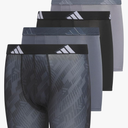 adidas Youth Microfiber Boxer Brief (Multipack) Athletic Underwear for Kids Boys 4 Pack, XL