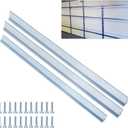 1 Set of 8FT Garage Door Strut Support Brace,8' Reinforcement Steel Hurricane Strut Beams,Heavy Duty,20# Thick Steel,Screws Included