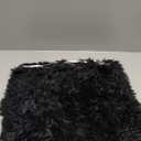 YOUR SMILE Pack of 2, Decorative New Luxury Series Merino Style Fur Throw Pillow Case Cushion Cover 18" x 18"(Black)