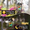 Solar Lantern Outdoor Waterproof,Butterfly Hanging Solar Lights Outdoor, Garden Decor for Patio Yard Table, Birthday & Mother's Day Gifts for Women Gifts