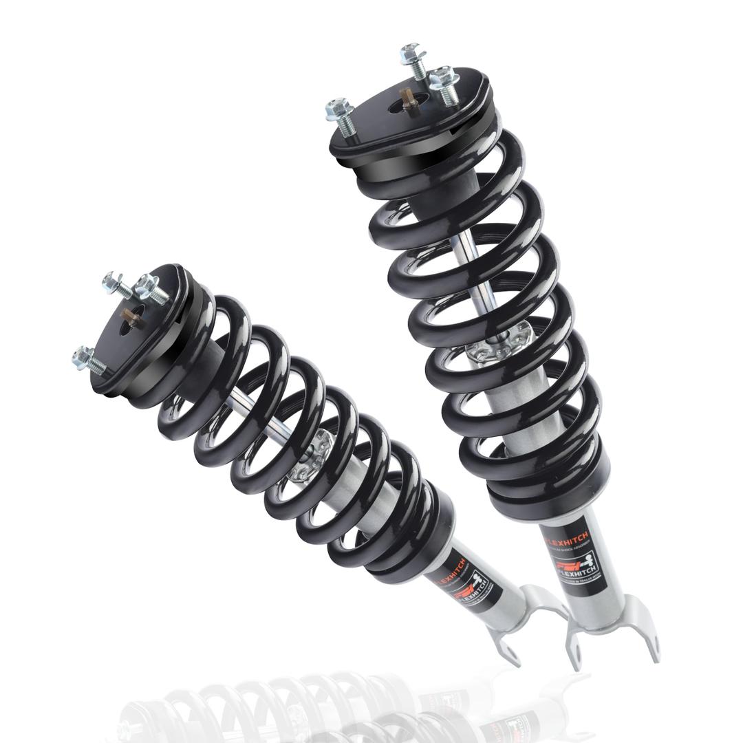 2 Inch Leveling Struts for 2012-2018 Ram 1500 4WD & 2019-2024 Ram 1500 Classic 4WD, Pre-Loaded Coil Spring, Eliminate Factory Rake, Bolt-On Installation, Smooth Factory-Like Ride