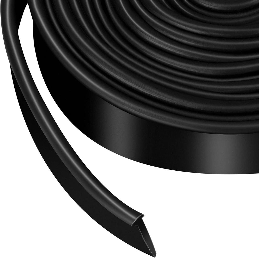 Treela Swing Doors Bathroom Seal 108 Inch Shower Door Strip Silicone Bottom Waterproof Sweep Replacement Seal for Home Bathroom Shower(Black,Simple Style)