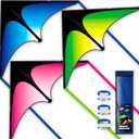 Delta Kite Three Set for Kids and Adults,Easy to Fly Adult Kites,Perfect Family Kite for Parks and Beach, Delta Kites for Fun Outdoor Activities