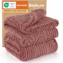 Bedsure GentleSoft Fleece King Size Blanket for Bed - Super Soft & Cozy, Fluffy Blankets for Women & Girls, Ideal for Sofa & Couch, Dusty Rose, 108x90 Inches