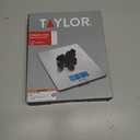 Taylor 11lb Stainless Steel Digital Kitchen Scale, Ultra-Thin, Silver