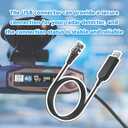 USB to RJ11 Cable for Uniden R8,R7,R4w,R8w,R4,R3,DFR9,etc. - for Uniden Radar Detector Power Cord 6.5FT