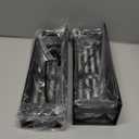 HuggieGems Magnetic Water Bottle Holder for Refrigerator, Cup Holder Organizer for Stanley and Tumbler for Kitchen, 4 Pack, Black