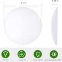 RV LED Ceiling Light,12v RV Lights Interior,4.5 inch Low Profile Puck Light for RV Interior, Camper, Trailer, Boat and Motorhome(Warm White 3400K, 6PCS)