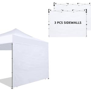 Joramoy Canopy Tent Sidewalls for 1010 Pop Up Canopy, 3 Pack Instant Canopy Sunwall, Waterproof and UV Protection Canopy Shade Wall, Straight Leg Canopy Sidewalls 3 PCS Only(White)