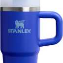 STANLEY Quencher H2.0 Tumbler with Handle and Straw 14 oz | Flowstate 3-Position Lid | Cup Holder Compatible for Travel | Insulated Stainless Steel Cup | BPA-Free | Cobalt