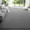 Modern Large Area Rug for Bedroom Living Room, 4x6 Feet Grey Thickened Memory Foam Washable Rugs, Non-Slip Soft Minimalist Solid Indoor Carpets for Boys Girls Nursery Room Décor