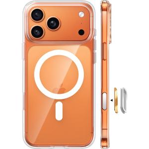 TORRAS for iPhone 17 Pro Case with MagSafe, 12FT Military Grade Shockproof, Durable & Sturdy & Velvety Touch, Magnetic Protective case for iphone 17 pro cover, Clear