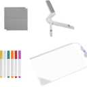 LED Note Board with Colors for Kids - Acrylic Dry Erase Board with Light up Stand, Adjustable Angle Acrylic Luminous Whiteboard with 7 Highlighter Pen for Writing and Drawing