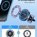 VICSEED for MagSafe Car Mount [Upgraded Strongest Magnet Power] Magnetic Phone Holder for Car Vent 360 Adjustable Magnetic Car Phone Holder Mount for iPhone 16 Pro Max 15 14 13 12 Plus Mini (Black)