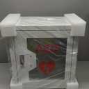 AED Cabinet Wall Mount: Steel Defibrillator Storage Case with Snap Lock and Universal AED Compatibility - for Home/Hospitals/Schools (14.2" W x 7.9" D x 15.7" H)
