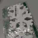 3PCS Snowflake Decor Set - Winter White Farmhouse Tabletop Decorations for Mantle, Fireplace, Shelf, and Indoor Christmas Home Decor