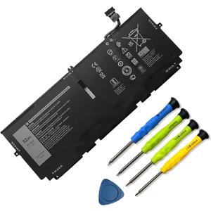 52Wh 722KK Laptop Battery Replacement for Dell XPS 13 9300 (2020) XPS 13 9310 (2020) XPS 13 9380 (2020) P117G P117G002 P117G001 Series Notebook 0WN0N0 WN0N0 02XXFW 2XXFW FP86V 7.6V 6800mAh