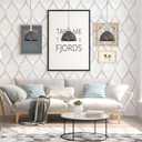 White and Silver Stripe Peel and Stick Wallpaper Leaves Texture Self Adhesive Removable Vinyl Waterproof Contact Paper for Furniture Walls Bathroom Home Decorative 17.7"x236"