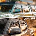 Rain Guards Side Window Visor Vent Outside Mount Fits for Toyota Tacoma Double Cab 2024 2025 2026