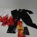 VZQI Rengoku Costume Kids Anime Cosplay Kimono Halloween Red Flame Cloak, S