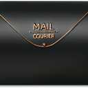Outdoor Wall Mount Mailbox, 13 x 3.24 x 10.3 inch Black Waterproof Mail Box, Heavy Duty Wall-Mounted Mailboxes for Home, Envelopes, Magazines & Small Packages