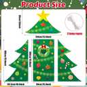 4PCS Christmas Tree Door Cover Decorations Merry Christmas Porch Banner Xmas Tree Large Door Backdrop Xmas Ball Hanging Banner for Front Door Winter Party Photo Booth Props Indoor Outdoor Supplies