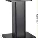 MECCANIXITY Wood Speaker Stands, 2 Pack 15.7 Inch (40cm) Universal Speaker Stand Hollowed Bases Enhanced Audio Listening for Home Theaters Cinema
