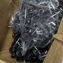 300 Pcs Black Electric Fence Insulator Screw-in Insulator Fence Ring Post Wood Post Insulator and 2 Pc Free Insulator Socket Tool (Grid System Accessories for Animal Husbandry Electronic)