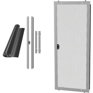 RiteScreen KD Mfit Sliding Screen Door Replacement, Ready-to-Assemble, Easy DIY, White, 36" - Char Fiber  Adjustable Patio Screen Door Kit for Openings 78 - 81 Tall  Fits 95% of Doors in U.S.