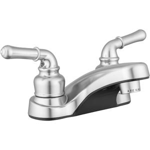 Pacific Bay Lynden Bathroom Sink Faucet - Metallic Plating Over Lightweight ABS Plastic (Brushed Satin Nickel)