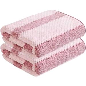 2-Pack Microfiber Bath Towels (27x54 Inches) - Ultra Soft & Quick Dry, 3X Absorbency, Lightweight for Gym, Yoga, Travel & Spa - Perfect for Home, Fitness & Post-Workout
