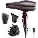 2000 Watt Hair Dryer, Negative Ionic Blow Dryer with Diffuser Concentrator Comb, 2 Speed 3 Heat Settings, Low Noise Long Life Style-Brown/Purple